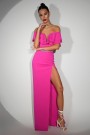 MAXI ROCHIE MADELYN TRICOT ROZ APRINS MAXI ROCHIE MADELYN TRICOT ROZ APRINS