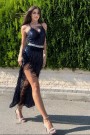 МАКСИ РОКЛЯ ALAIA ПАЙЕТИ ТЪМНОСИН МАКСИ РОКЛЯ ALAIA ПАЙЕТИ ТЪМНОСИН