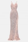 MAXI VESTIDO ALAIA LENTEJUELAS ОRO ROSA MAXI VESTIDO ALAIA LENTEJUELAS ОRO ROSA