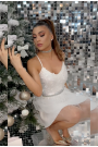 МИНИ РОКЛЯ ARIA ДАНТЕЛА ТЮЛ БЯЛ МИНИ РОКЛЯ ARIA ДАНТЕЛА ТЮЛ БЯЛ