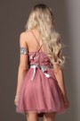 MINI VESTIDO ARIA ЕNCAJE TUL CENIZAS DE ROSA MINI VESTIDO ARIA ЕNCAJE TUL CENIZAS DE ROSA