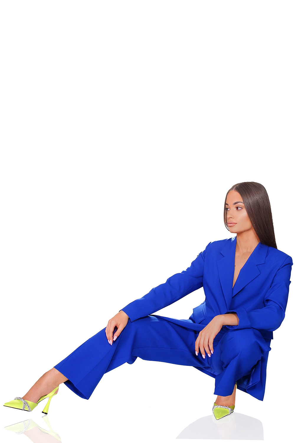 PANTALONI BOSSY TESSUTO BIELASTICO BLU COBALTO