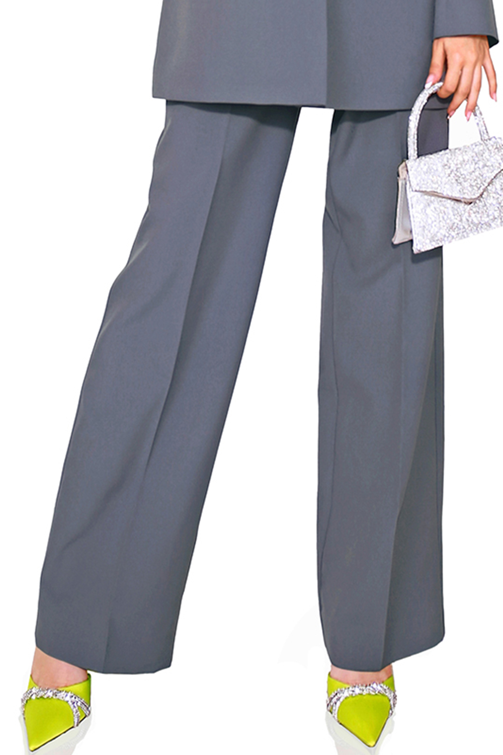 PANTALONES BOSSY TEXTIL BIELÁSTICO GRIS OSCURO