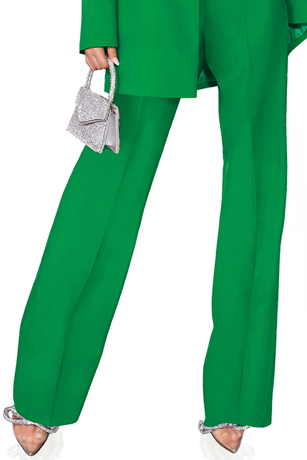 PANTALONI BOSSY TESSUTO BIELASTICO VERDE PANTALONI BOSSY TESSUTO BIELASTICO VERDE