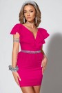 MINI DRESS MADDIE TRICOT HOT PINK MINI DRESS MADDIE TRICOT HOT PINK