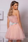 МИНИ РОКЛЯ BARBIE ТЮЛ ПЕПЕЛ ОТ РОЗИ МИНИ РОКЛЯ BARBIE ТЮЛ ПУДРА