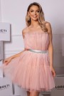 МИНИ РОКЛЯ BARBIE ТЮЛ ПЕПЕЛ ОТ РОЗИ МИНИ РОКЛЯ BARBIE ТЮЛ ПУДРА