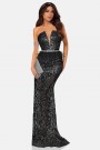 MAXI DRESS AURELIA GLITTER LACE BLACK MAXI DRESS AURELIA GLITTER LACE BLACK