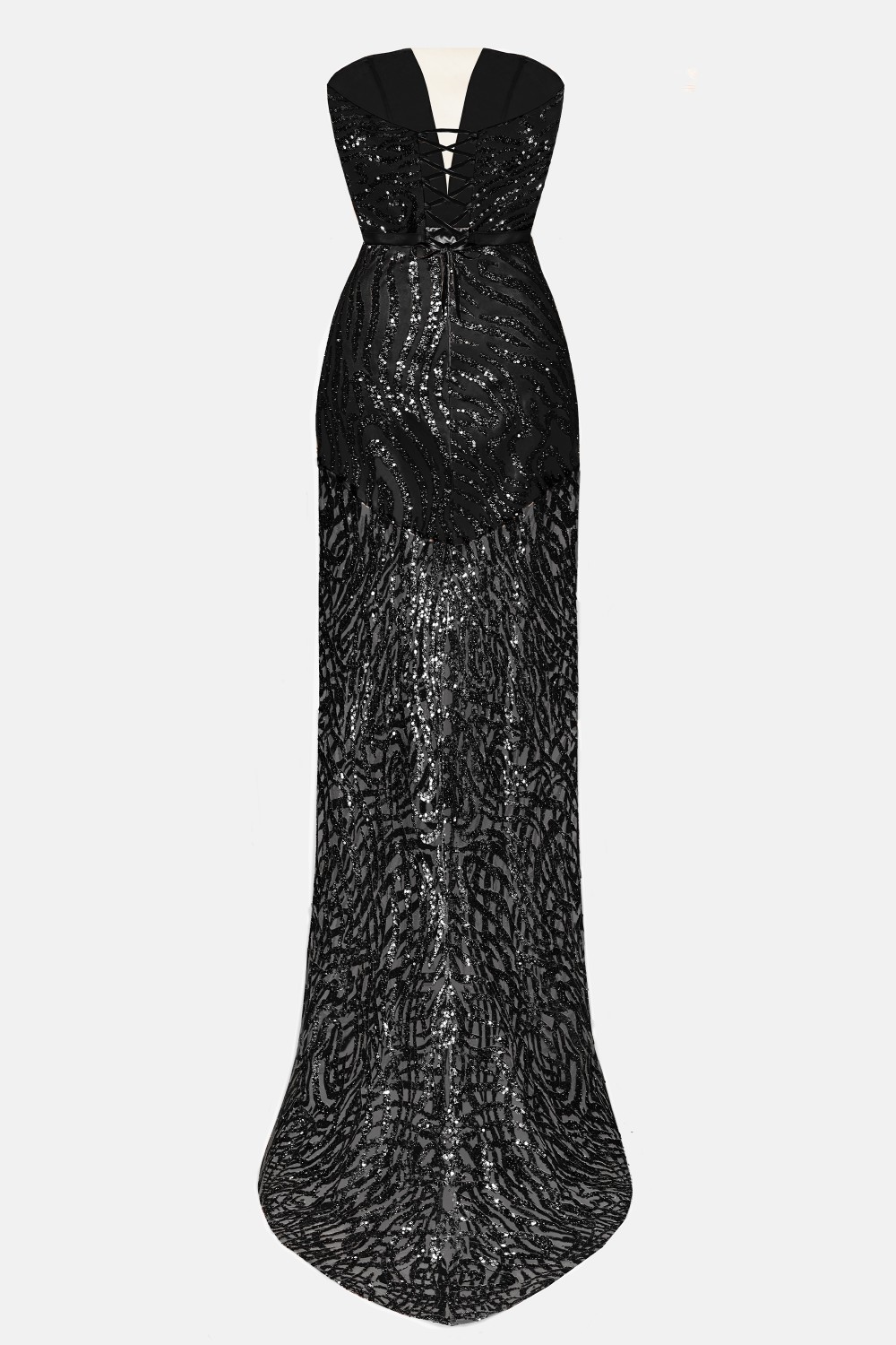 MAXI DRESS AURELIA GLITTER LACE BLACK MAXI DRESS AURELIA GLITTER LACE BLACK