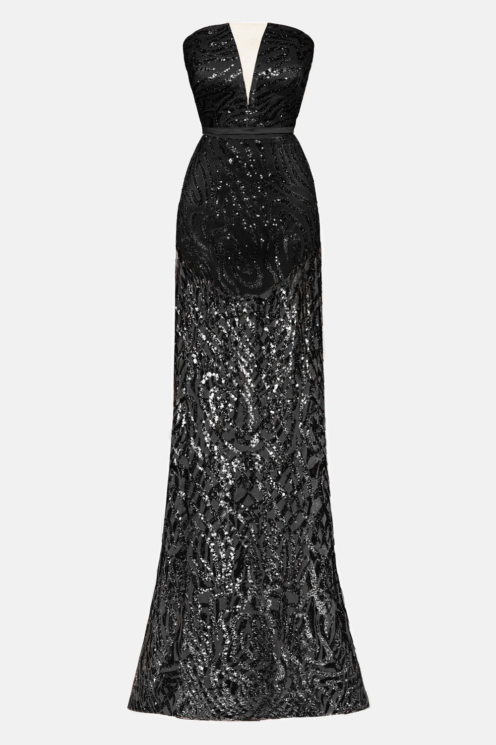 MAXI DRESS AURELIA GLITTER LACE BLACK MAXI DRESS AURELIA GLITTER LACE BLACK
