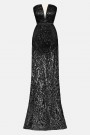 MAXI DRESS AURELIA GLITTER LACE BLACK MAXI DRESS AURELIA GLITTER LACE BLACK