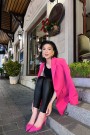 САКО CHIC BI-STRETCH ТЕКСТИЛ ЯРКО РОЗОВ