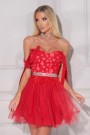 МИНИ РОКЛЯ MARY ДАНТЕЛА ТЮЛ ЧЕРВЕН МИНИ РОКЛЯ MARY ДАНТЕЛА ТЮЛ ЧЕРВЕН