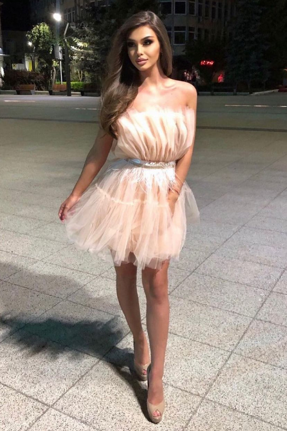 МINI VESTITO BARBIE ТULLE PESCA TENUE МINI VESTITO BARBIE ТULLE PESCA TENUE