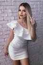 МИНИ РОКЛЯ CLASSY ТРИКО БЯЛ МИНИ РОКЛЯ CLASSY ТРИКО БЯЛ