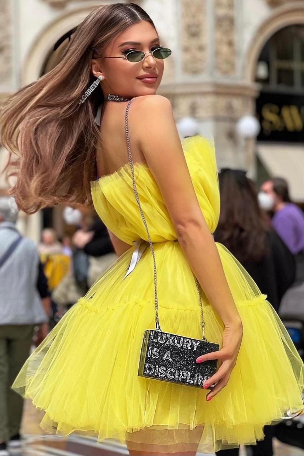 МИНИ РОКЛЯ BARBIE ТЮЛ ЖЪЛТ МИНИ РОКЛЯ BARBIE ТЮЛ ЖЪЛТ
