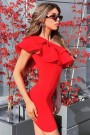 MINI DRESS CLASSY TRICOT RED MINI DRESS CLASSY TRICOT RED