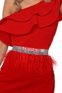 MINI DRESS CLASSY TRICOT RED MINI DRESS CLASSY TRICOT RED