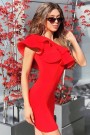 MINI DRESS CLASSY TRICOT RED MINI DRESS CLASSY TRICOT RED