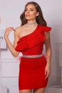MINI DRESS CLASSY TRICOT RED MINI DRESS CLASSY TRICOT RED