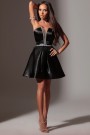 МИНИ РОКЛЯ CRYSTAL САТЕН ЧЕРЕН МИНИ РОКЛЯ CRYSTAL САТЕН ЧЕРЕН