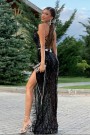 МАКСИ РОКЛЯ ALAIA ПАЙЕТИ ПЕРА ЧЕРЕН МАКСИ РОКЛЯ ALAIA ПАЙЕТИ ПЕРА ЧЕРЕН
