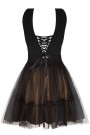 MINI DRESS HARRY LACE TULLE BLACK AND NUDE