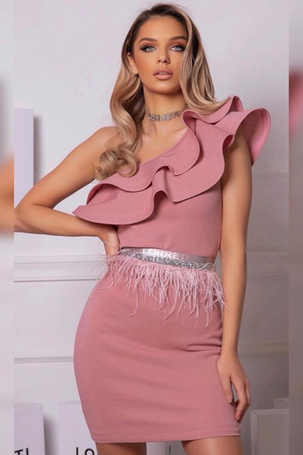 МИНИ РОКЛЯ CLASSY ТРИКО ПЕПЕЛ ОТ РОЗИ МИНИ РОКЛЯ CLASSY ТРИКО ПЕПЕЛ ОТ РОЗИ