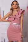 МИНИ РОКЛЯ CLASSY ТРИКО ПЕПЕЛ ОТ РОЗИ МИНИ РОКЛЯ CLASSY ТРИКО ПЕПЕЛ ОТ РОЗИ
