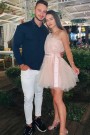 МИНИ РОКЛЯ BARBIE ТЮЛ ПЕПЕЛ ОТ РОЗИ МИНИ РОКЛЯ BARBIE ТЮЛ ПУДРА