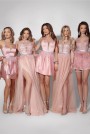 МИНИ РОКЛЯ CRYSTAL САТЕН ПУДРА МИНИ РОКЛЯ CRYSTAL САТЕН ПУДРА
