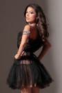 МINI VESTITO BARBIE ТULLE NUDO CON NERO МINI VESTITO BARBIE ТULLE NUDO CON NERO