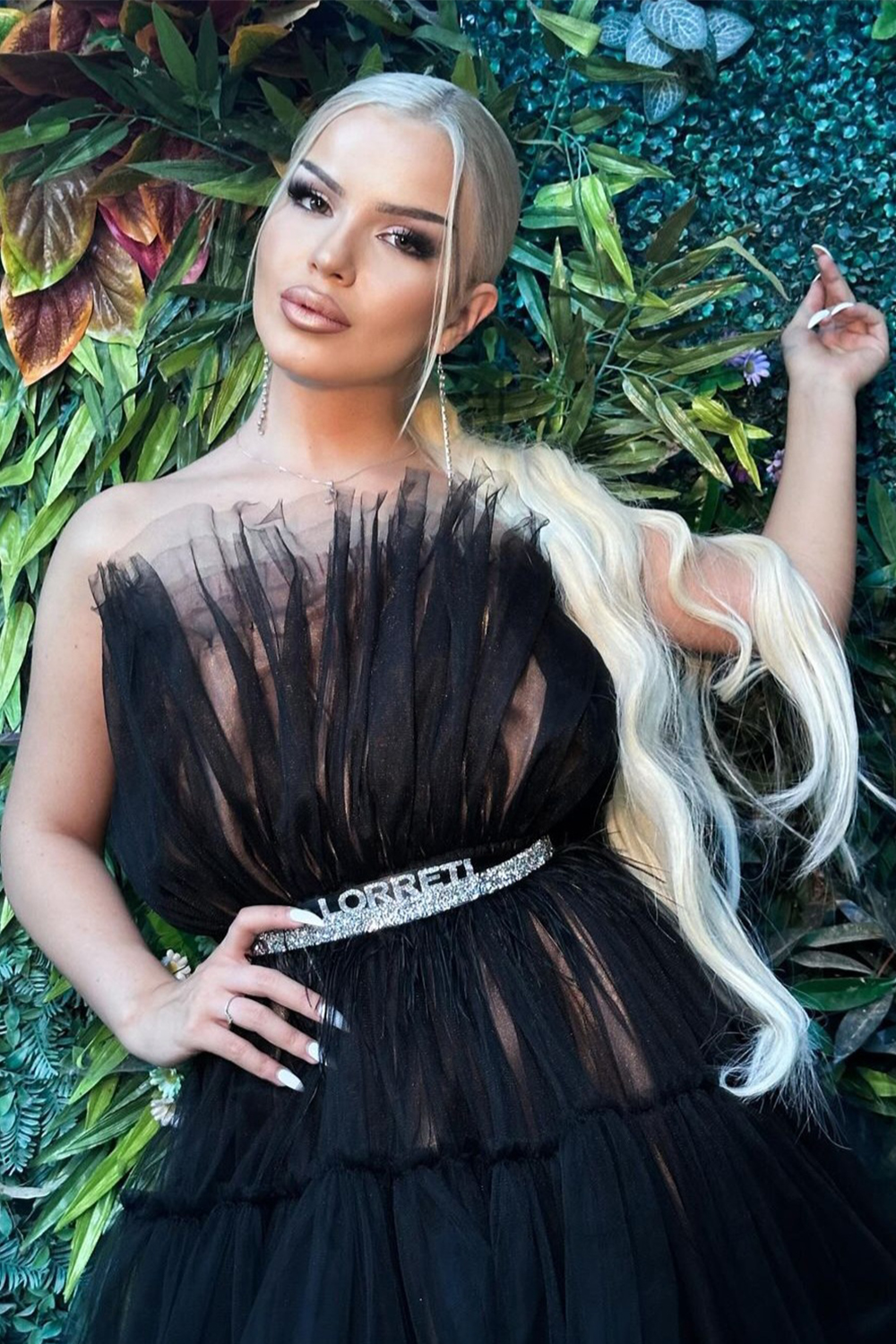 МINI VESTITO BARBIE ТULLE NUDO CON NERO МINI VESTITO BARBIE ТULLE NUDO CON NERO