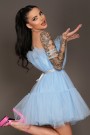 МИНИ РОКЛЯ BARBIE ТЮЛ СВЕТЛОСИН МИНИ РОКЛЯ BARBIE ТЮЛ СВЕТЛОСИН