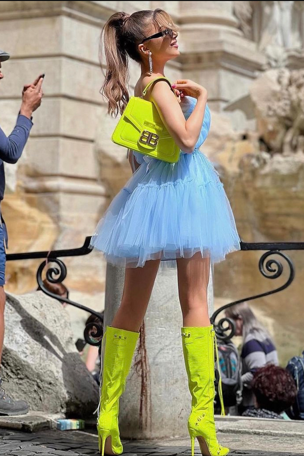 МИНИ РОКЛЯ BARBIE ТЮЛ СВЕТЛОСИН МИНИ РОКЛЯ BARBIE ТЮЛ СВЕТЛОСИН