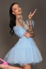 МИНИ РОКЛЯ BARBIE ТЮЛ СВЕТЛОСИН МИНИ РОКЛЯ BARBIE ТЮЛ СВЕТЛОСИН