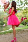 MINI DRESS BARBIE TULLE HOT PINK MINI DRESS BARBIE TULLE HOT PINK