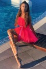 MINI DRESS BARBIE TULLE HOT PINK MINI DRESS BARBIE TULLE HOT PINK