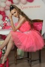 MINI DRESS BARBIE TULLE HOT PINK MINI DRESS BARBIE TULLE HOT PINK