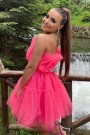 MINI DRESS BARBIE TULLE HOT PINK MINI DRESS BARBIE TULLE HOT PINK