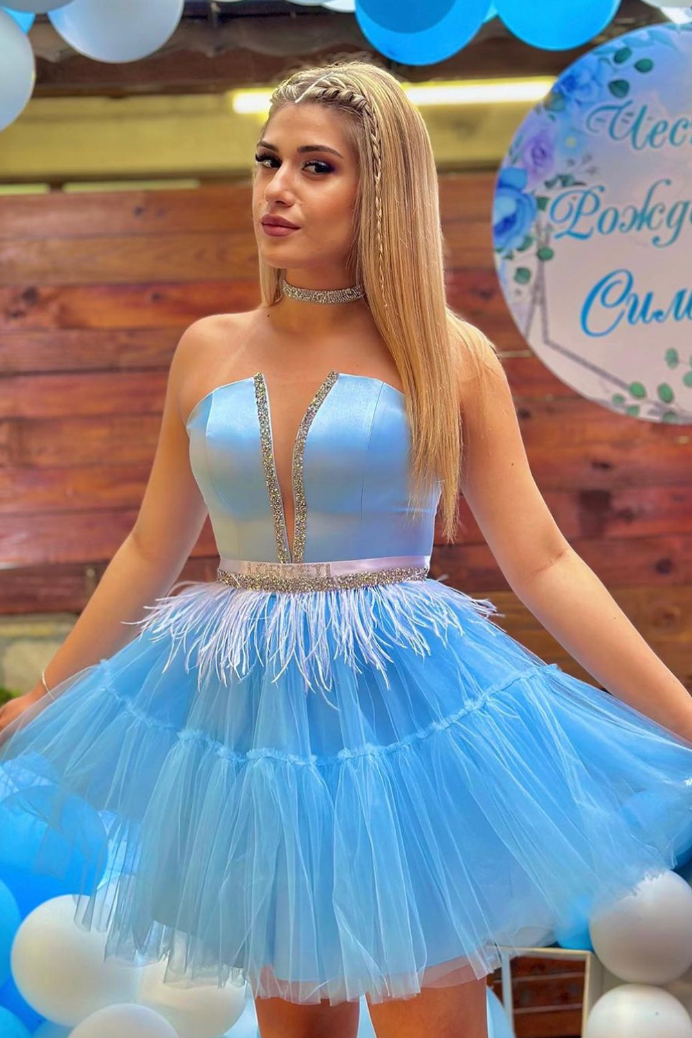 МИНИ РОКЛЯ CECILE САТЕН ТЮЛ СВЕТЛОСИН МИНИ РОКЛЯ CECILE САТЕН ТЮЛ СВЕТЛОСИН
