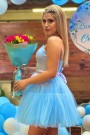 МИНИ РОКЛЯ CECILE САТЕН ТЮЛ СВЕТЛОСИН МИНИ РОКЛЯ CECILE САТЕН ТЮЛ СВЕТЛОСИН