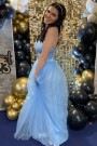 МАКСИ РОКЛЯ CASSIE САТЕН ТЮЛ СВЕТЛОСИН МАКСИ РОКЛЯ CASSIE САТЕН ТЮЛ СВЕТЛОСИН