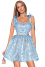 MINI DRESS MILA LACE LIGHT BLUE