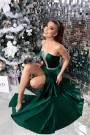 МАКСИ РОКЛЯ CELIN САТЕН ТЪМНОЗЕЛЕН МАКСИ РОКЛЯ CELIN САТЕН ТЪМНОЗЕЛЕН