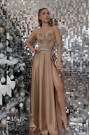 MAXI DRESS CELIN SATIN GOLDEN MAXI DRESS CELIN SATIN GOLDEN