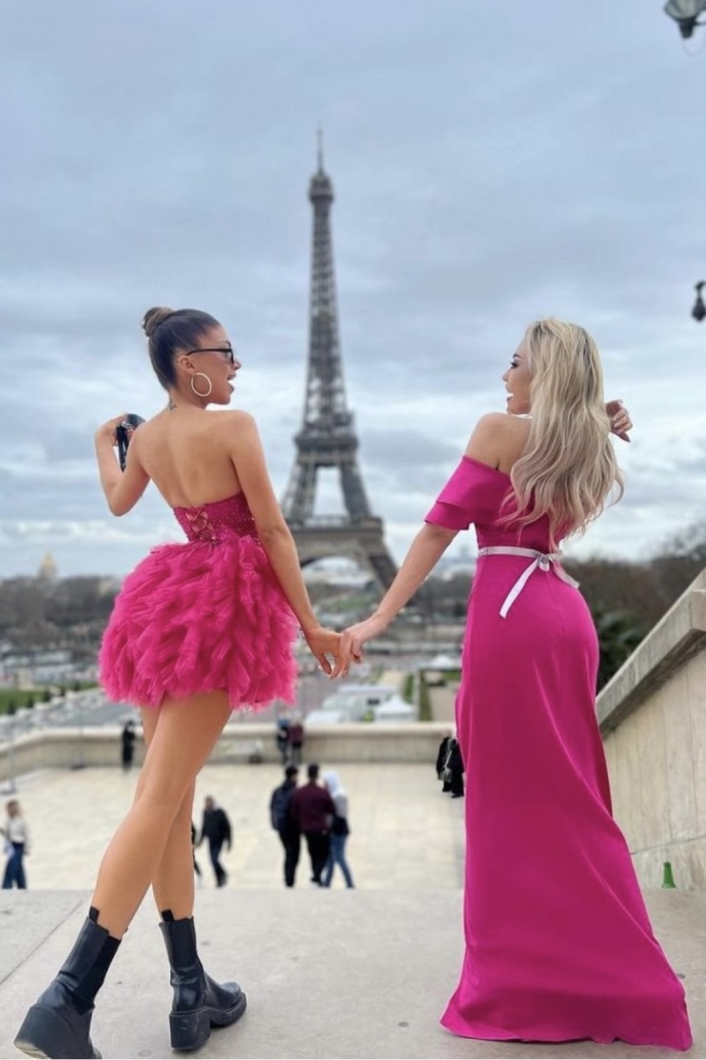MAXI ROCHIE MADELYN TRICOT ROZ APRINS MAXI ROCHIE MADELYN TRICOT ROZ APRINS