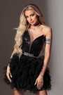 МИНИ РОКЛЯ AMORE ПАЙЕТИ ТЮЛ ЧЕРЕН МИНИ РОКЛЯ AMORE ПАЙЕТИ ТЮЛ ЧЕРЕН