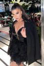 МИНИ РОКЛЯ AMORE ПАЙЕТИ ТЮЛ ЧЕРЕН МИНИ РОКЛЯ AMORE ПАЙЕТИ ТЮЛ ЧЕРЕН