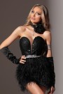 МИНИ РОКЛЯ TINKERBELL ПАЙЕТИ ПЕРА ЧЕРЕН